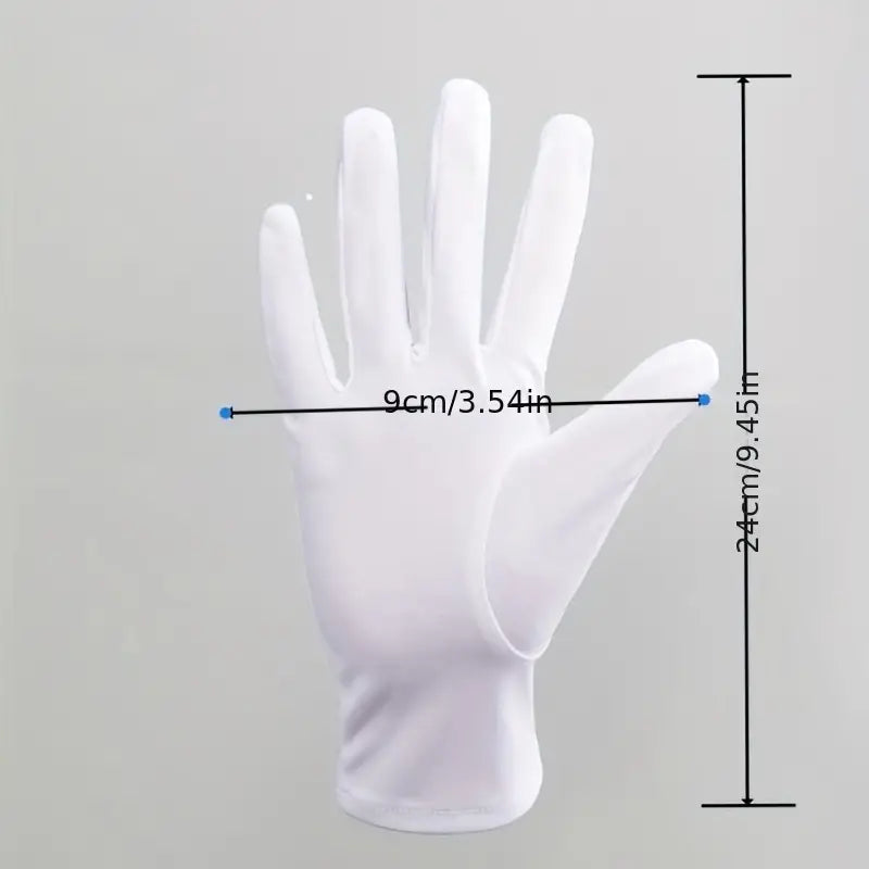 White gloves stiches