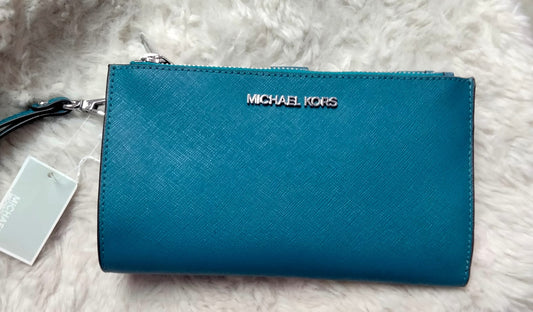 MK original wristlet double zipper