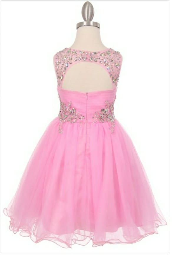 Girls Light Pink Special Occasion Dress