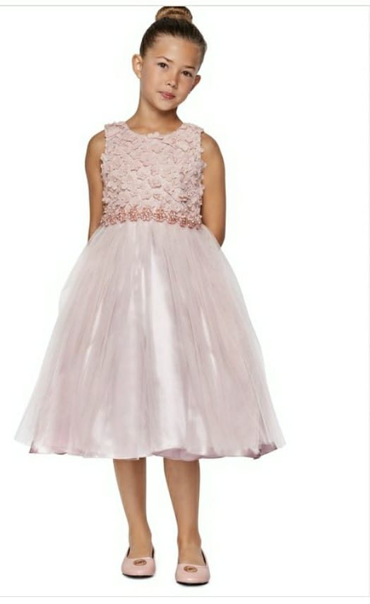 Girls Light Pink Special Occasion Dress