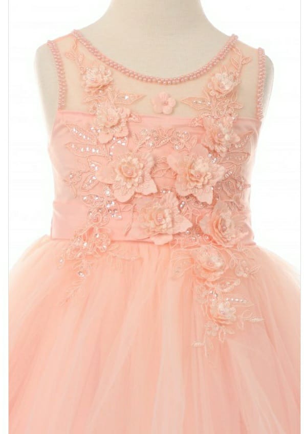 Girls Light Pink Special Occasion Dress