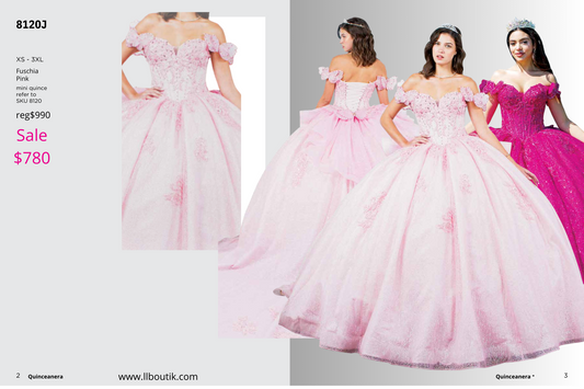 Quinceanera dresses xs-3xl Fuschia/Pink