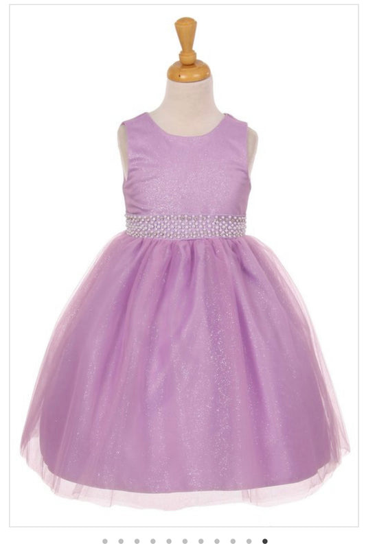 Girls Lavender Purple Special Occasion Dress